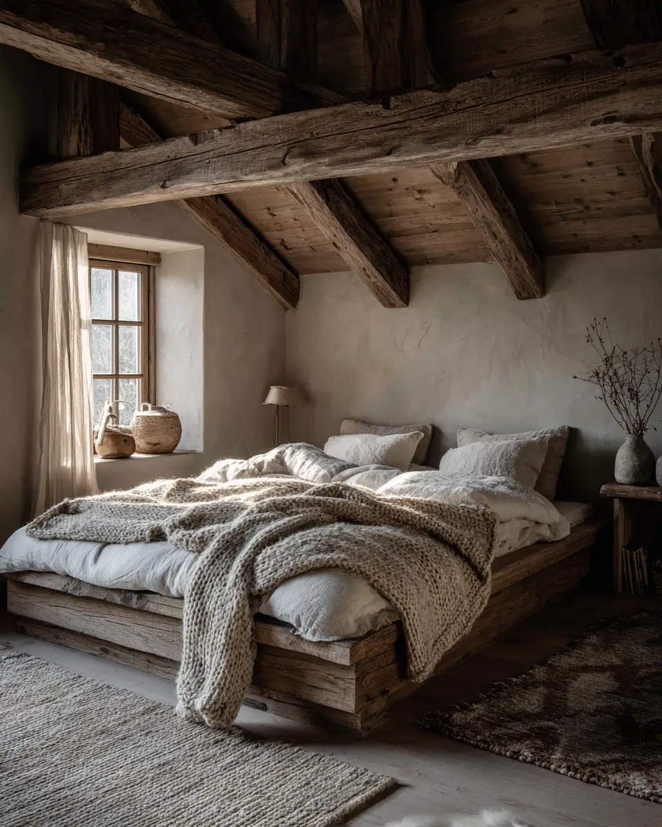 Natural Wood Scandinavian Bedroom Decor Ideas