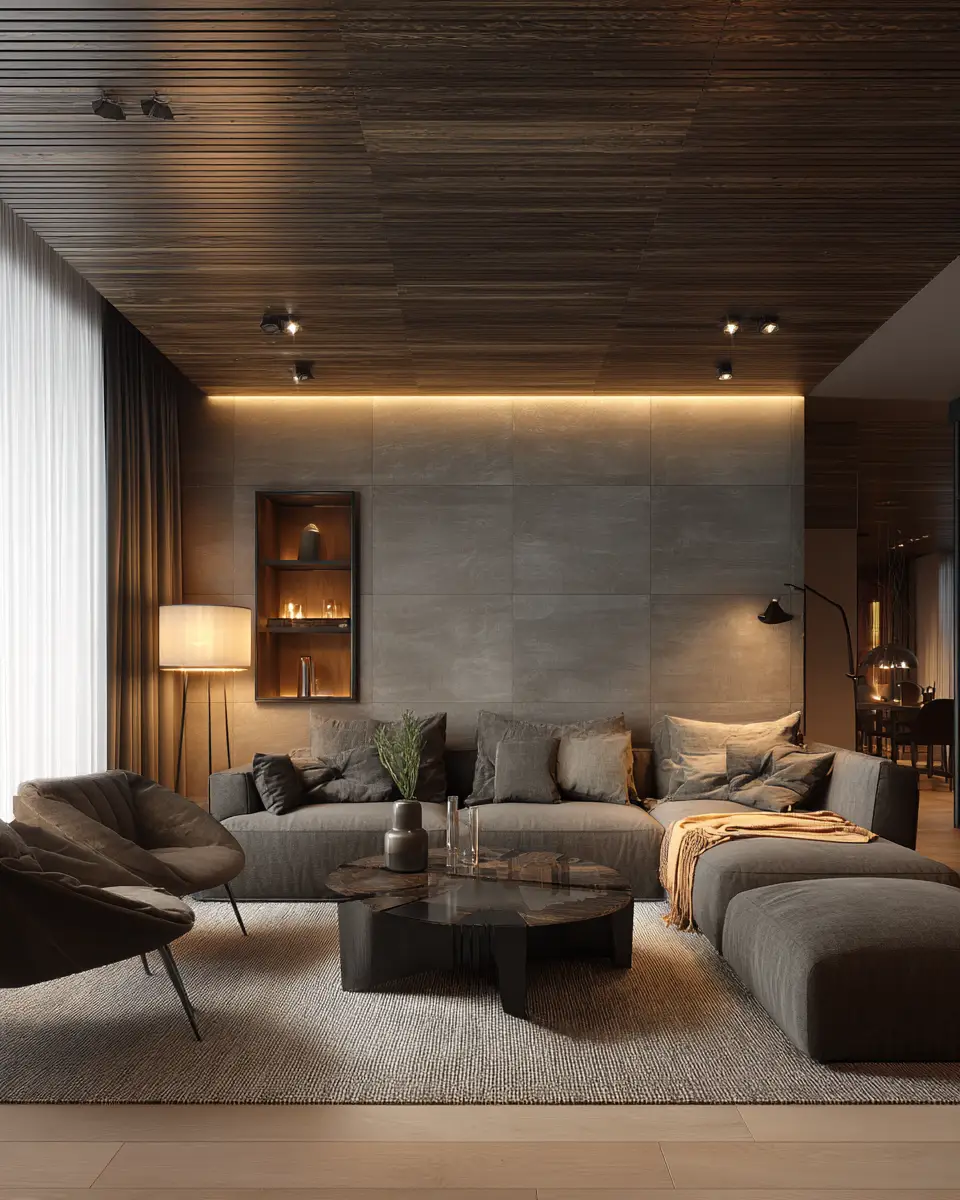 Natural Wood Scandinavian Living Room Decor Ideas