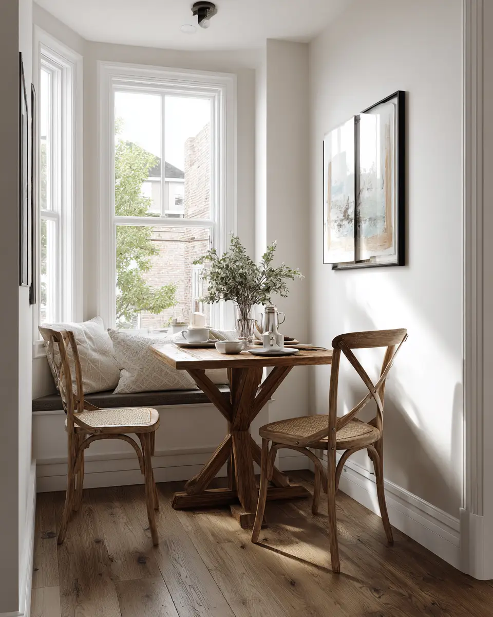 Natural Wood Transitional Dining Room Decor Ideas