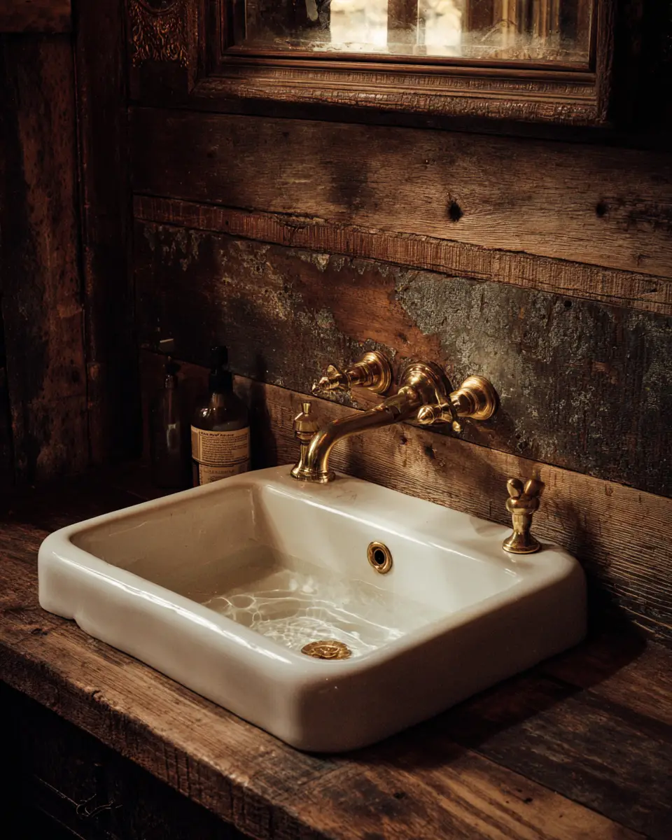 Natural Wood Vintage Laundry Room Decor Ideas