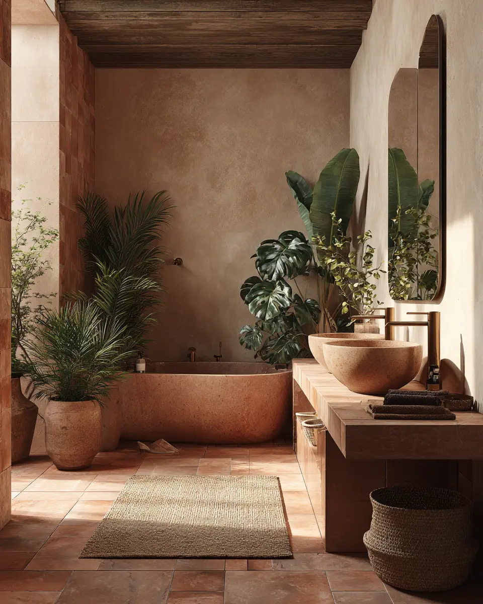 Nature-Inspired Bathroom Decor Ideas