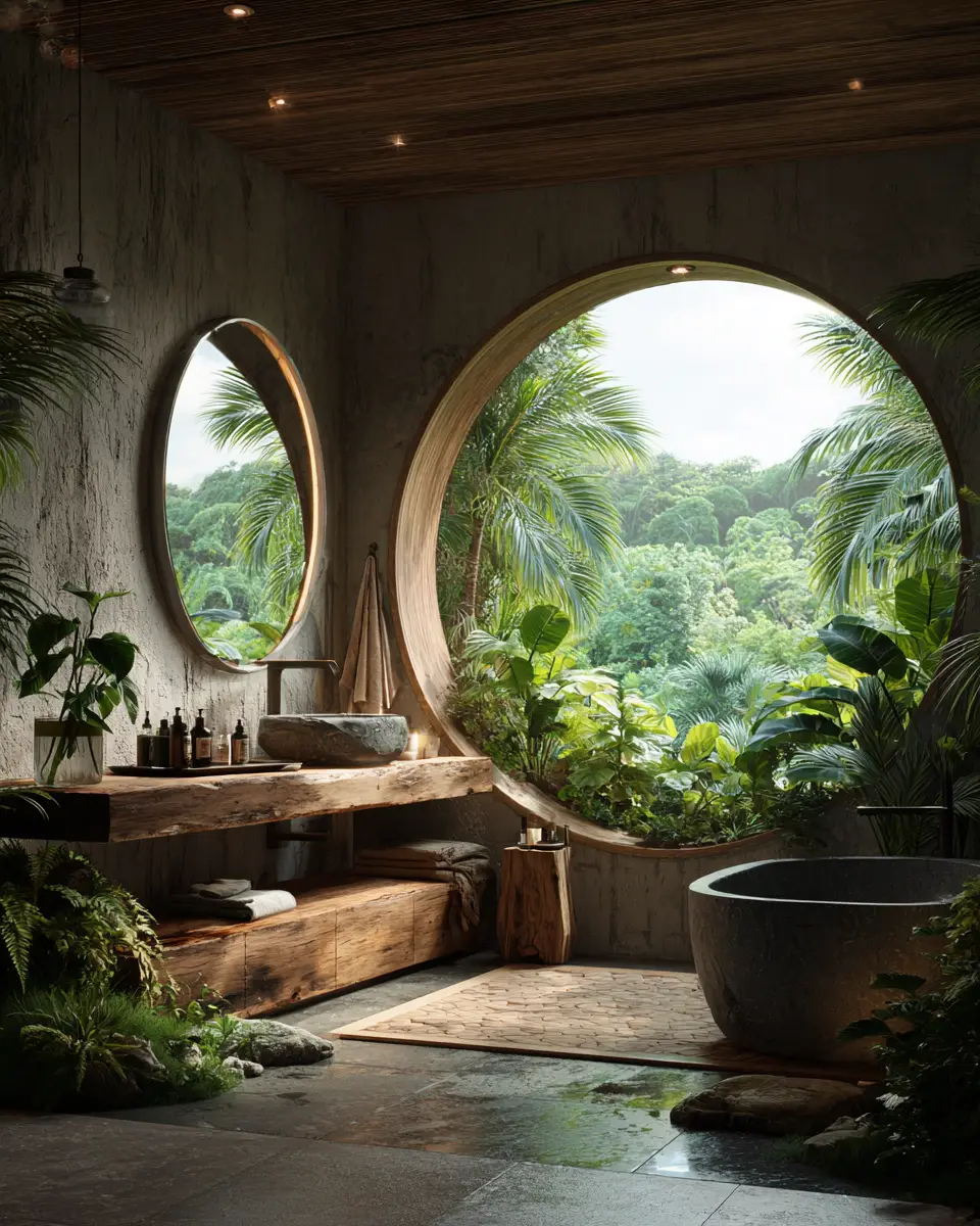 Nature-Inspired Bathroom Decor Ideas