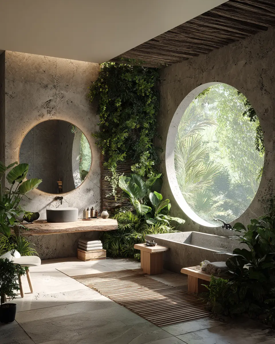 Nature-Inspired Bathroom Decor Ideas