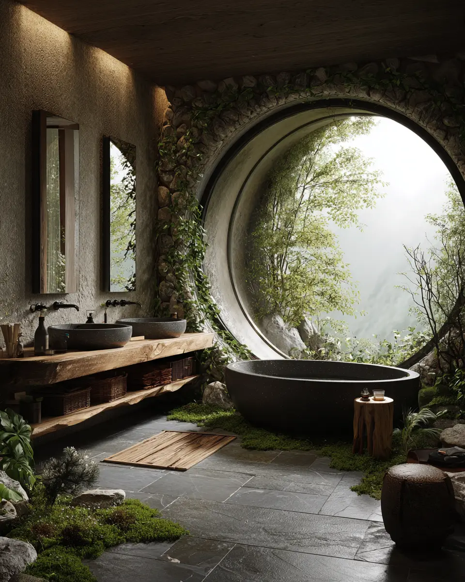 Nature-Inspired Bathroom Decor Ideas