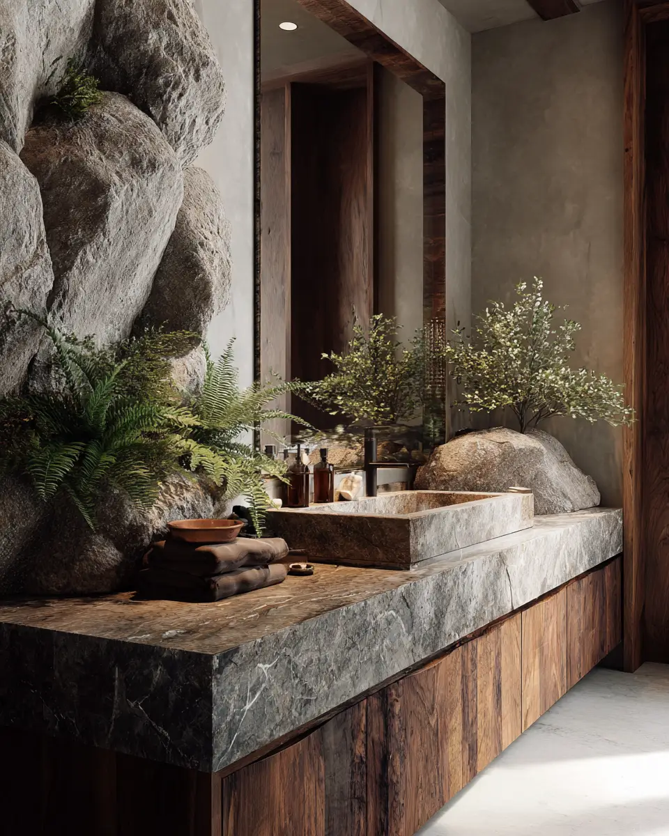 Nature-Inspired Bathroom Decor Ideas