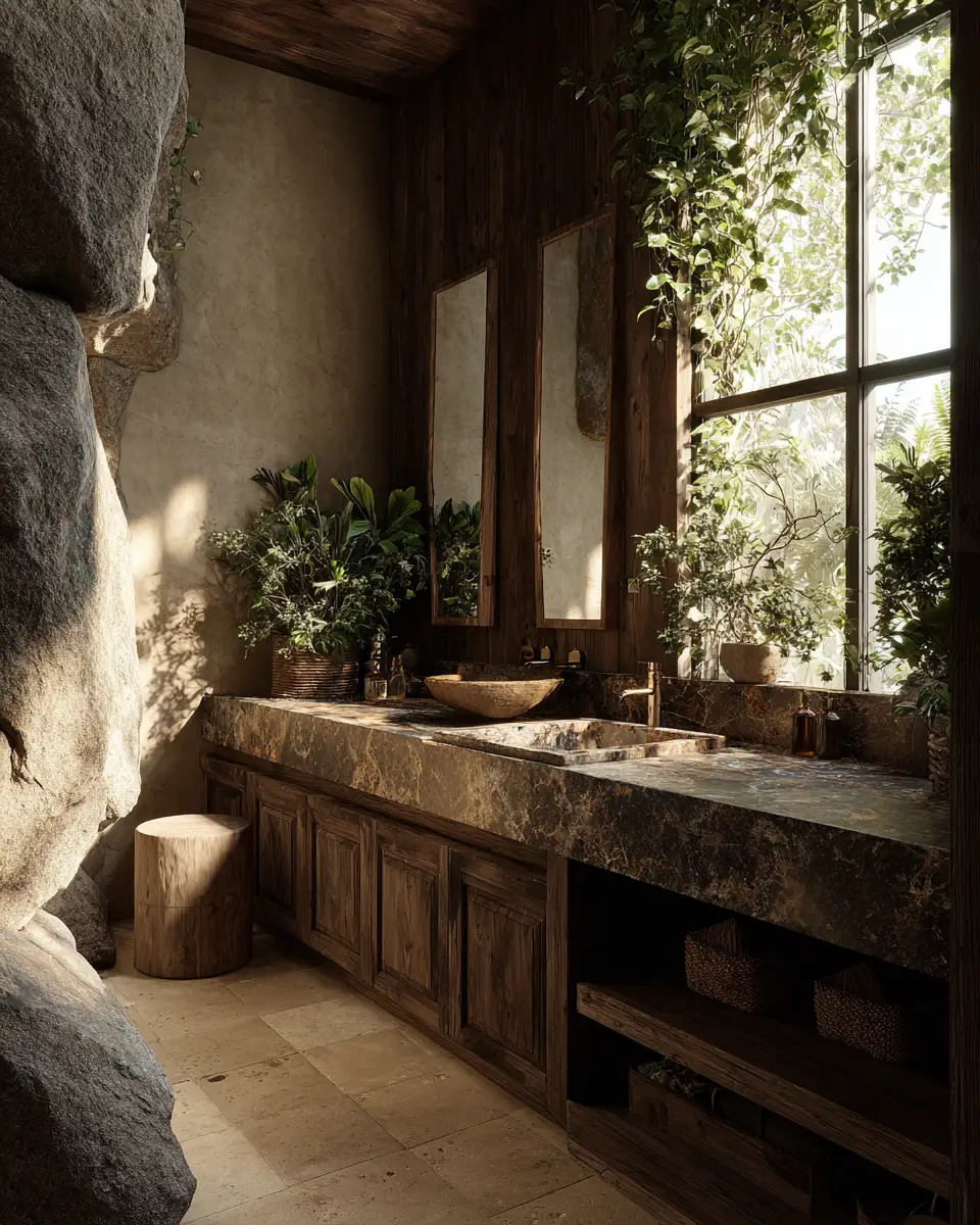 Nature-Inspired Bathroom Decor Ideas