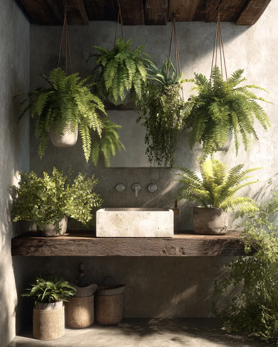 Nature-Inspired Bathroom Decor Ideas