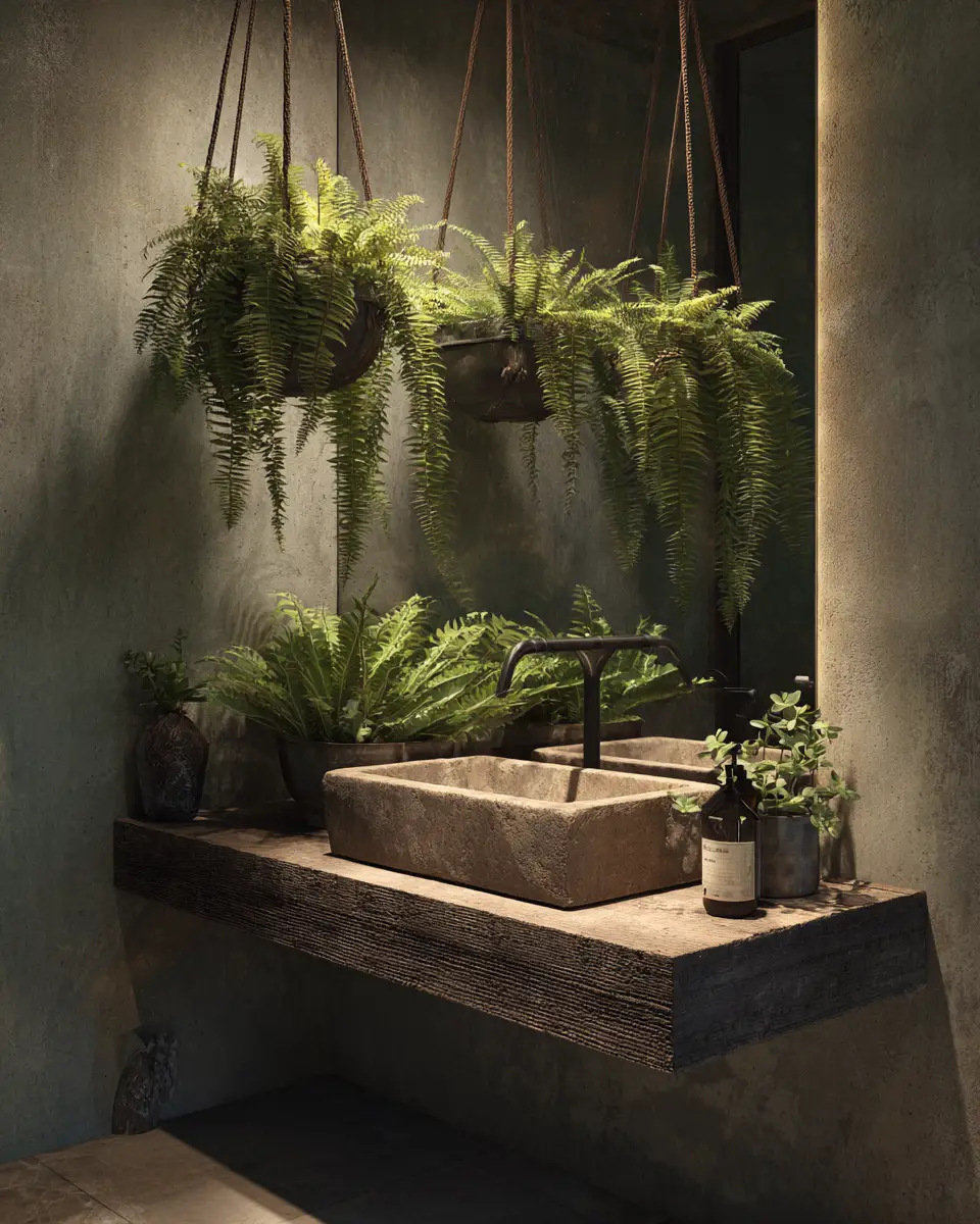 Nature-Inspired Bathroom Decor Ideas