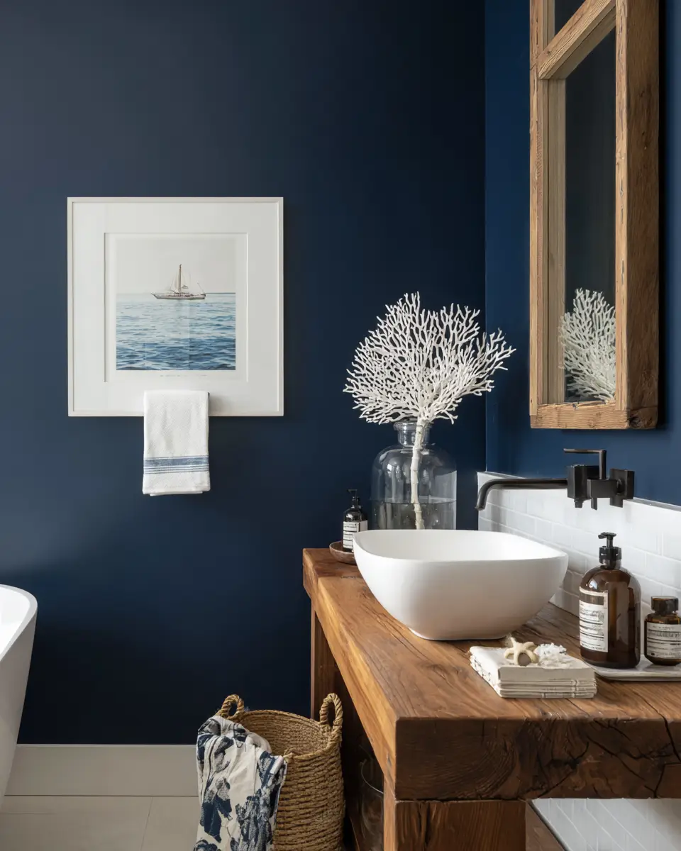 Navy Bathroom Decor Ideas