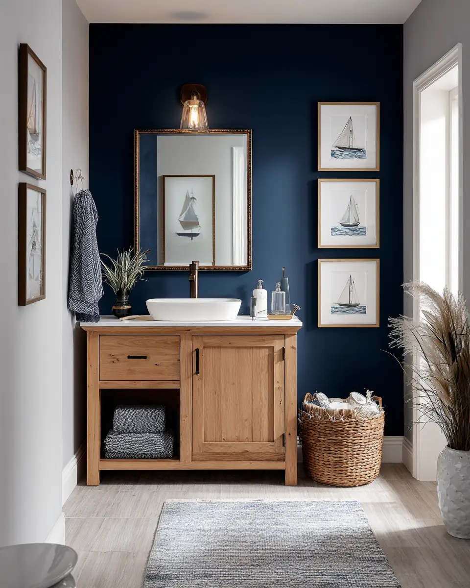 Navy Bathroom Decor Ideas