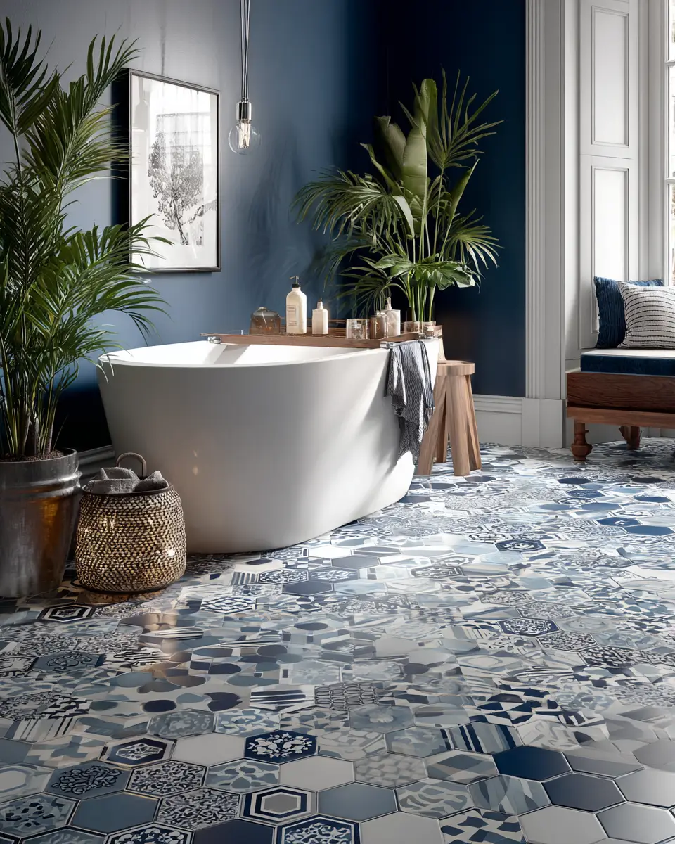 Navy Bathroom Decor Ideas