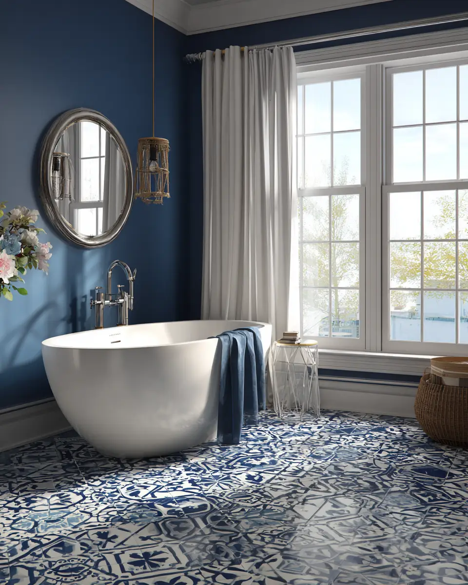 Navy Bathroom Decor Ideas