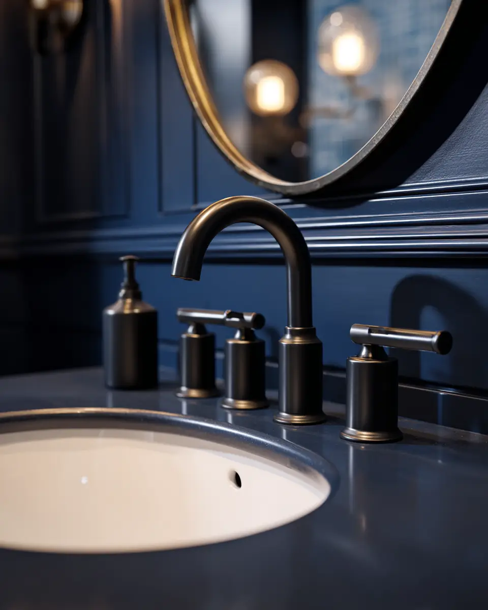 Navy Bathroom Decor Ideas