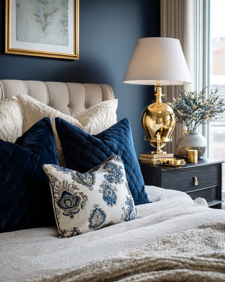 Navy Boho Bedroom Decor Ideas