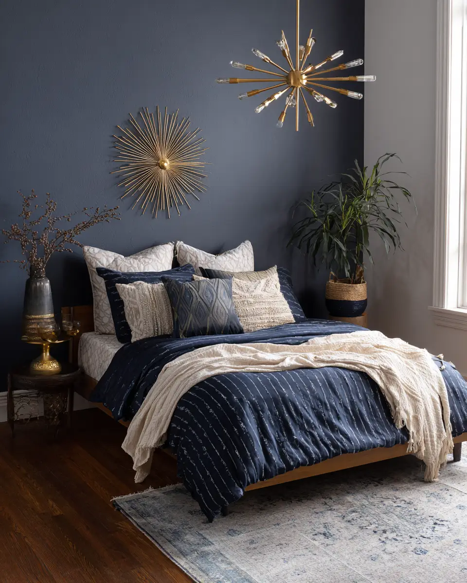 Navy Boho Bedroom Decor Ideas