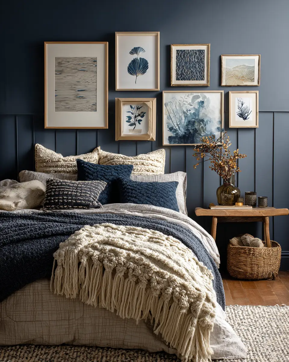 Navy Boho Bedroom Decor Ideas