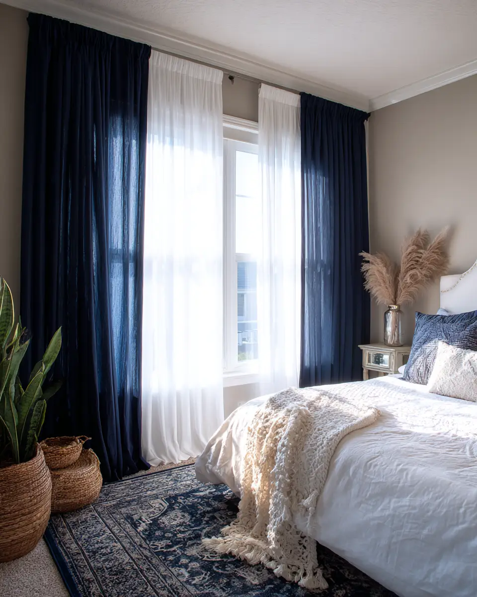 Navy Boho Bedroom Decor Ideas