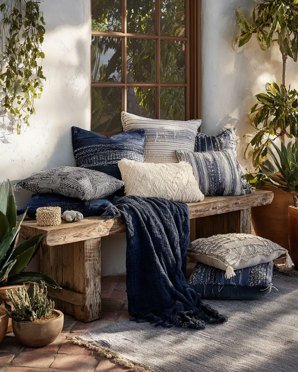 Navy Boho Porch Decor Ideas