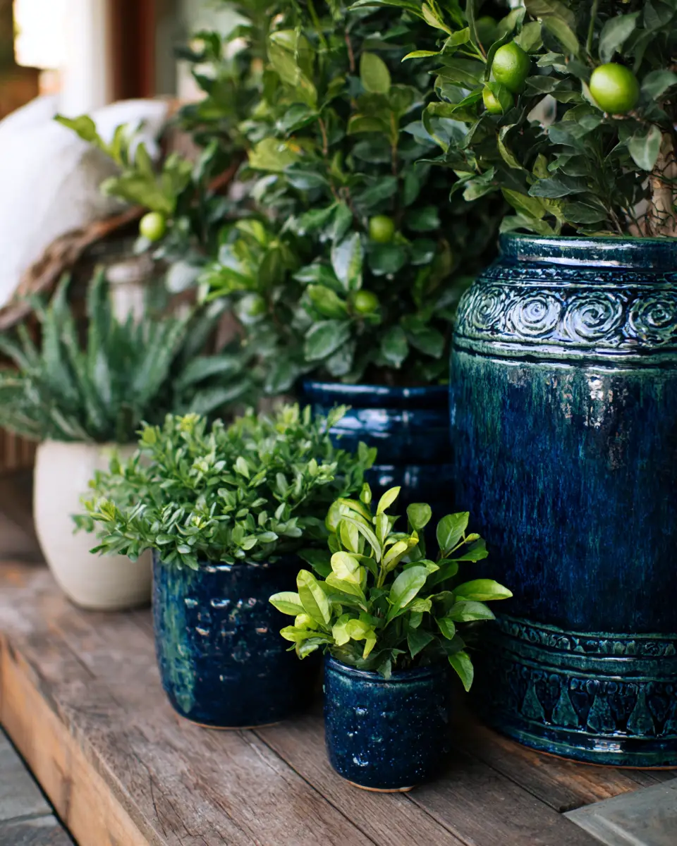 Navy Boho Porch Decor Ideas
