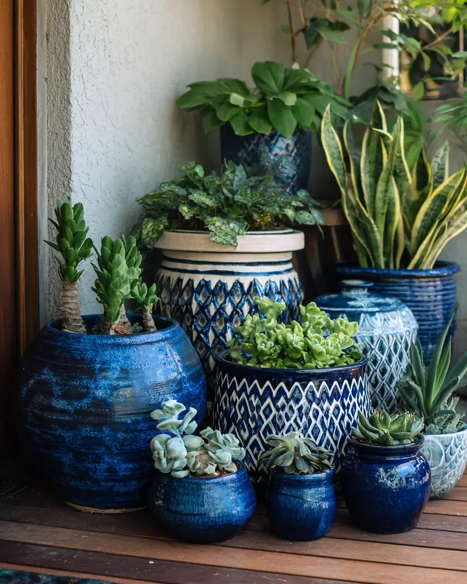 Navy Boho Porch Decor Ideas