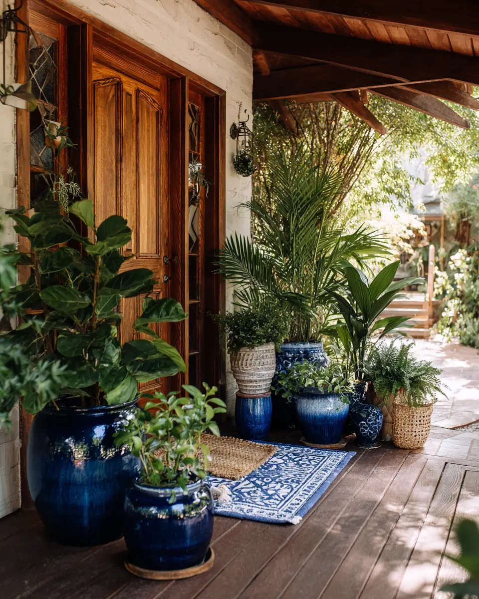 Navy Boho Porch Decor Ideas