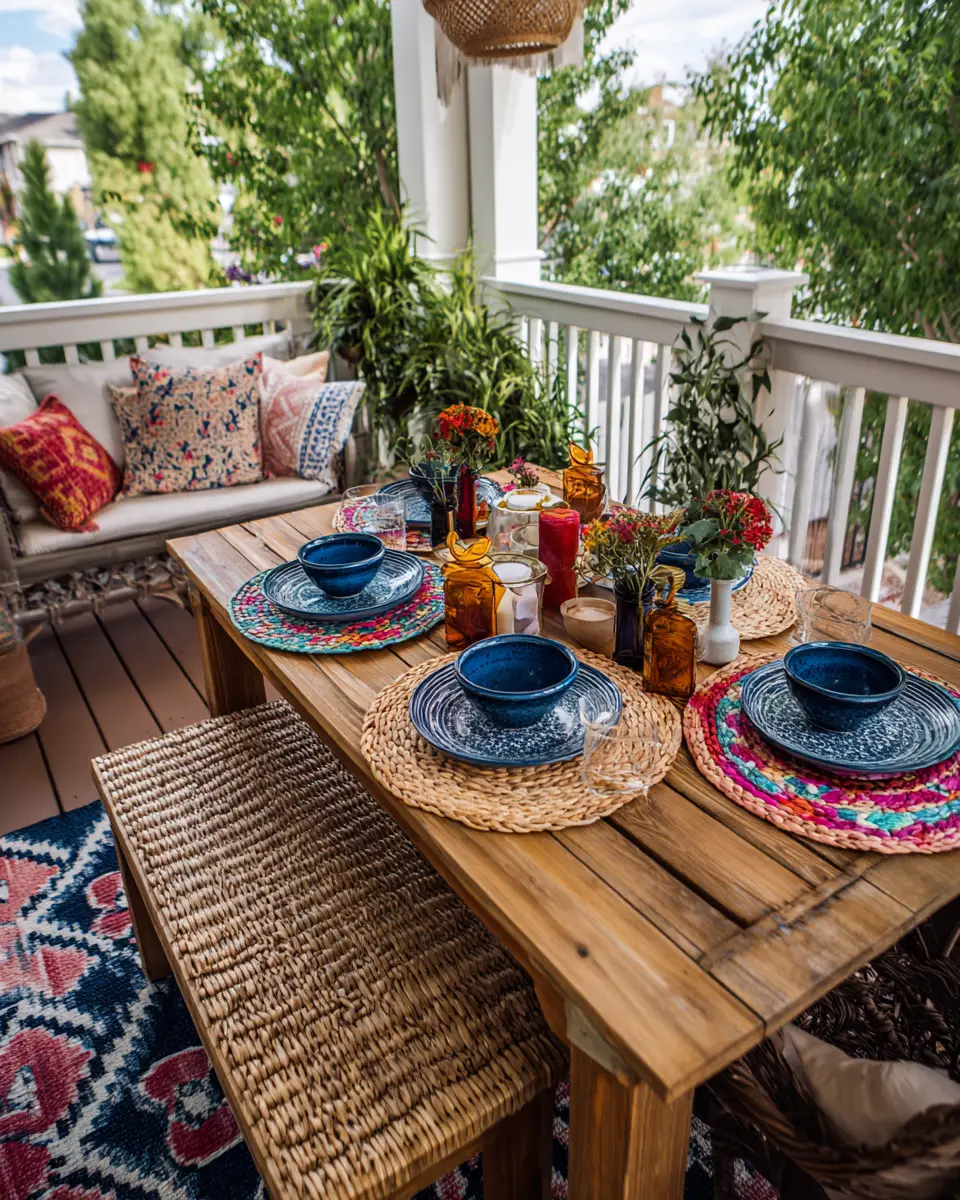 Navy Boho Porch Decor Ideas