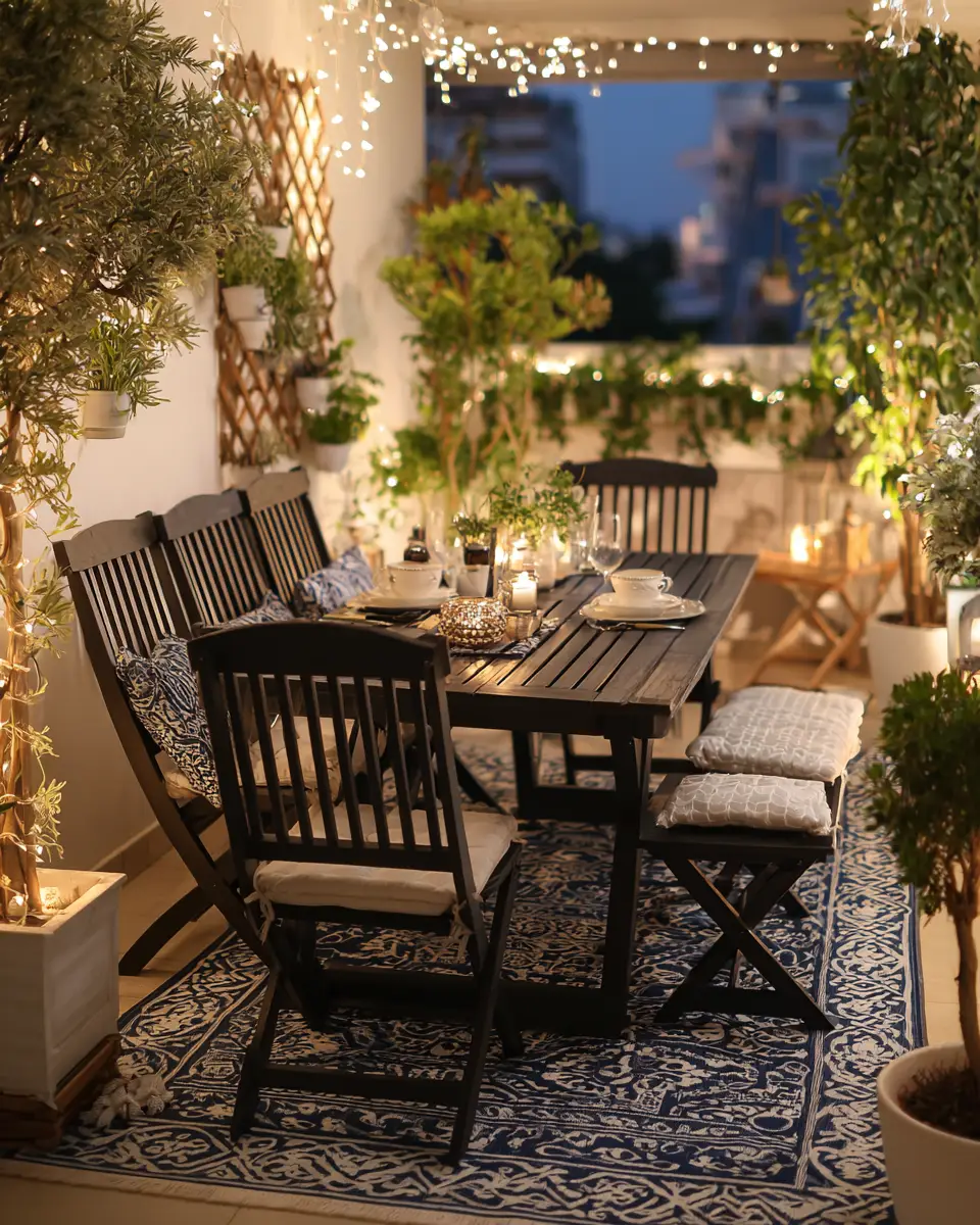 Navy Coastal Balcony Decor Ideas