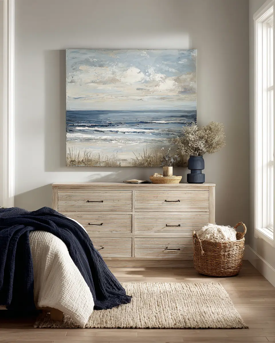 Navy Coastal Bedroom Decor Ideas