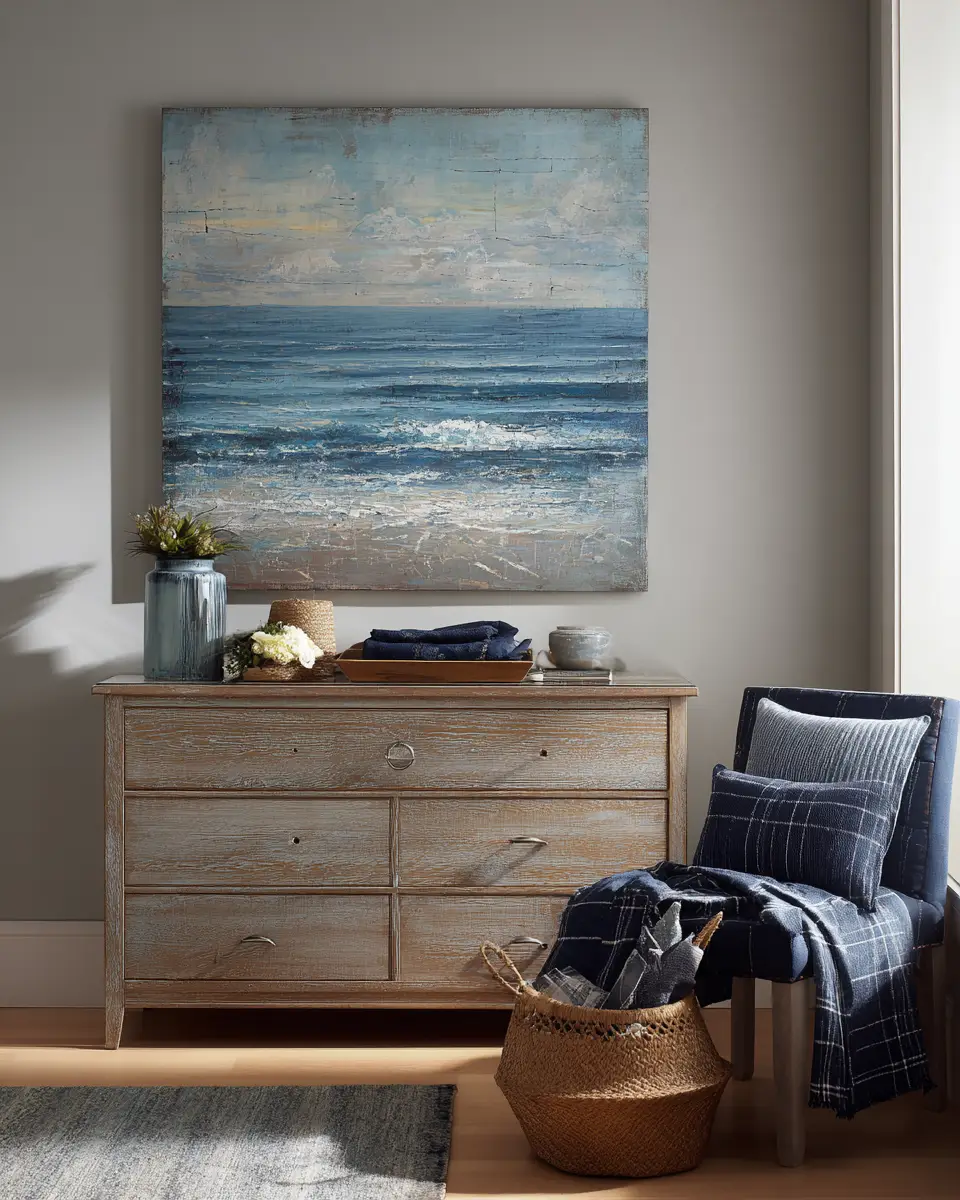 Navy Coastal Bedroom Decor Ideas