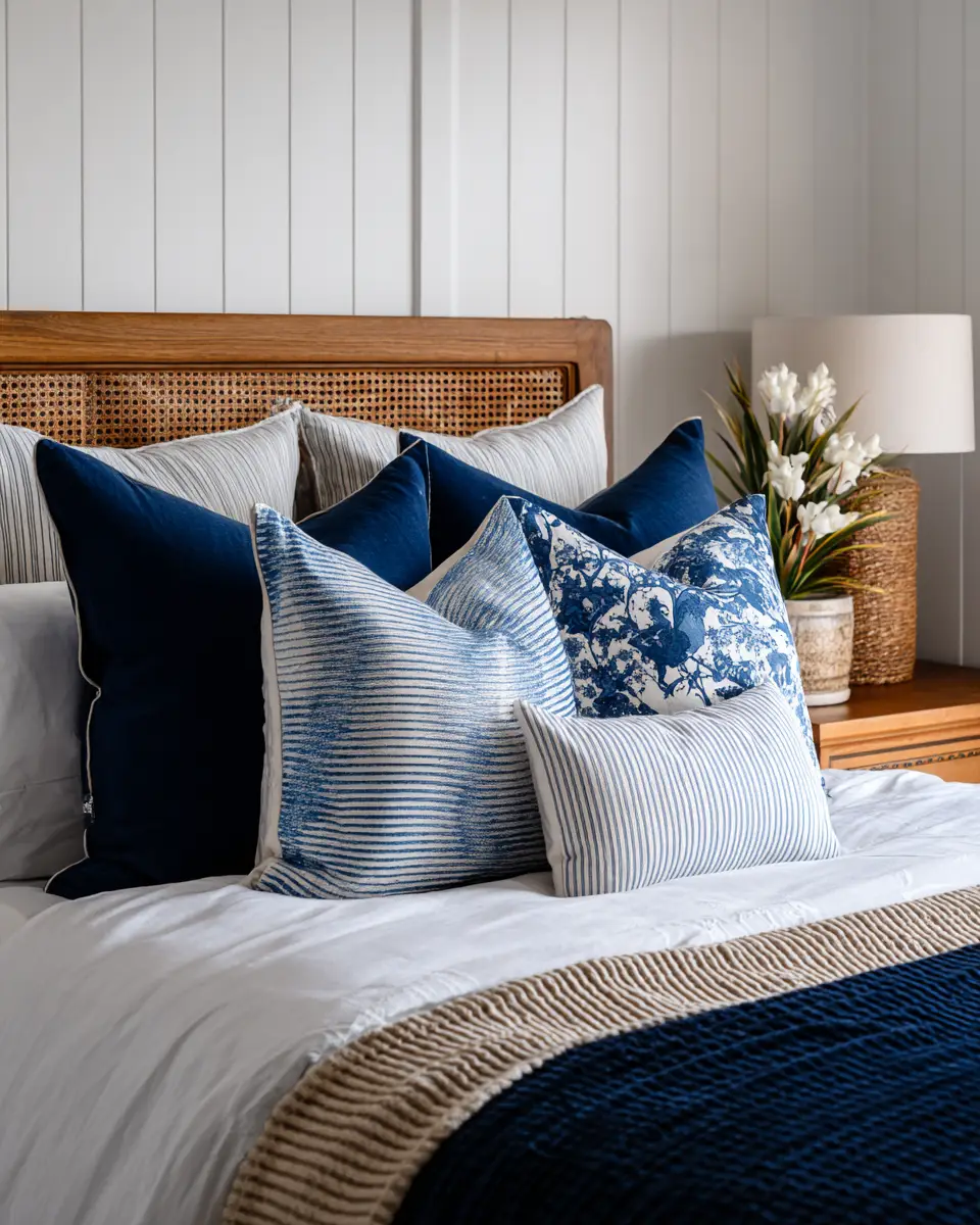 Navy Coastal Bedroom Decor Ideas