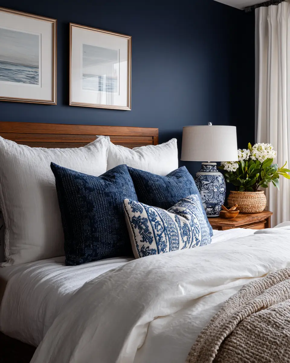 Navy Coastal Bedroom Decor Ideas