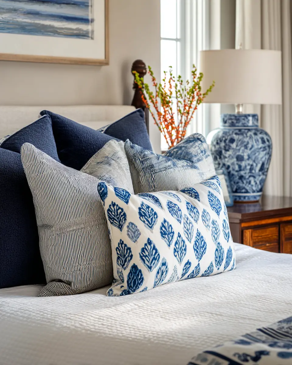 Navy Coastal Bedroom Decor Ideas