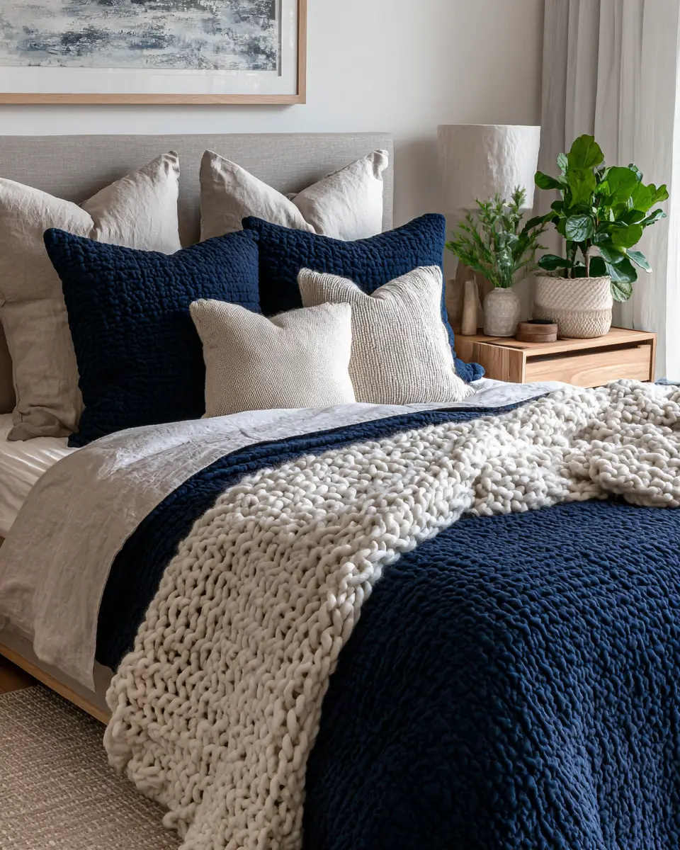 Navy Coastal Bedroom Decor Ideas