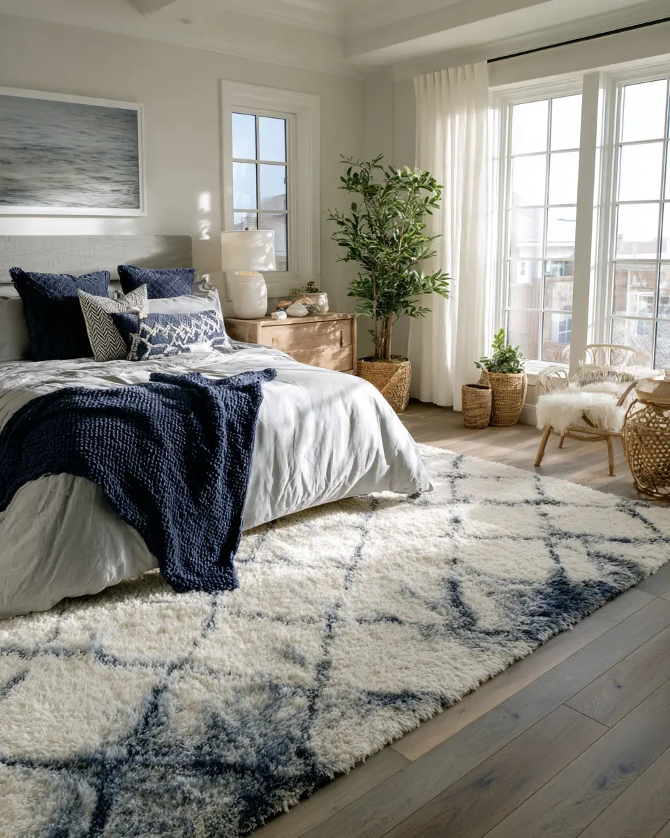 Navy Coastal Bedroom Decor Ideas