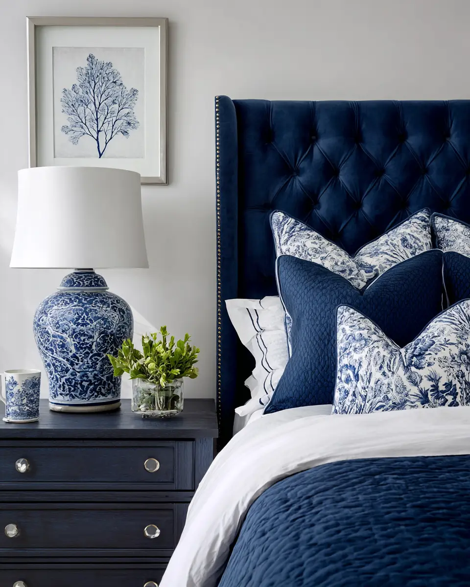 Navy Coastal Bedroom Decor Ideas