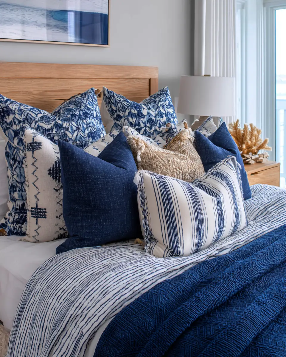 Navy Coastal Bedroom Decor Ideas