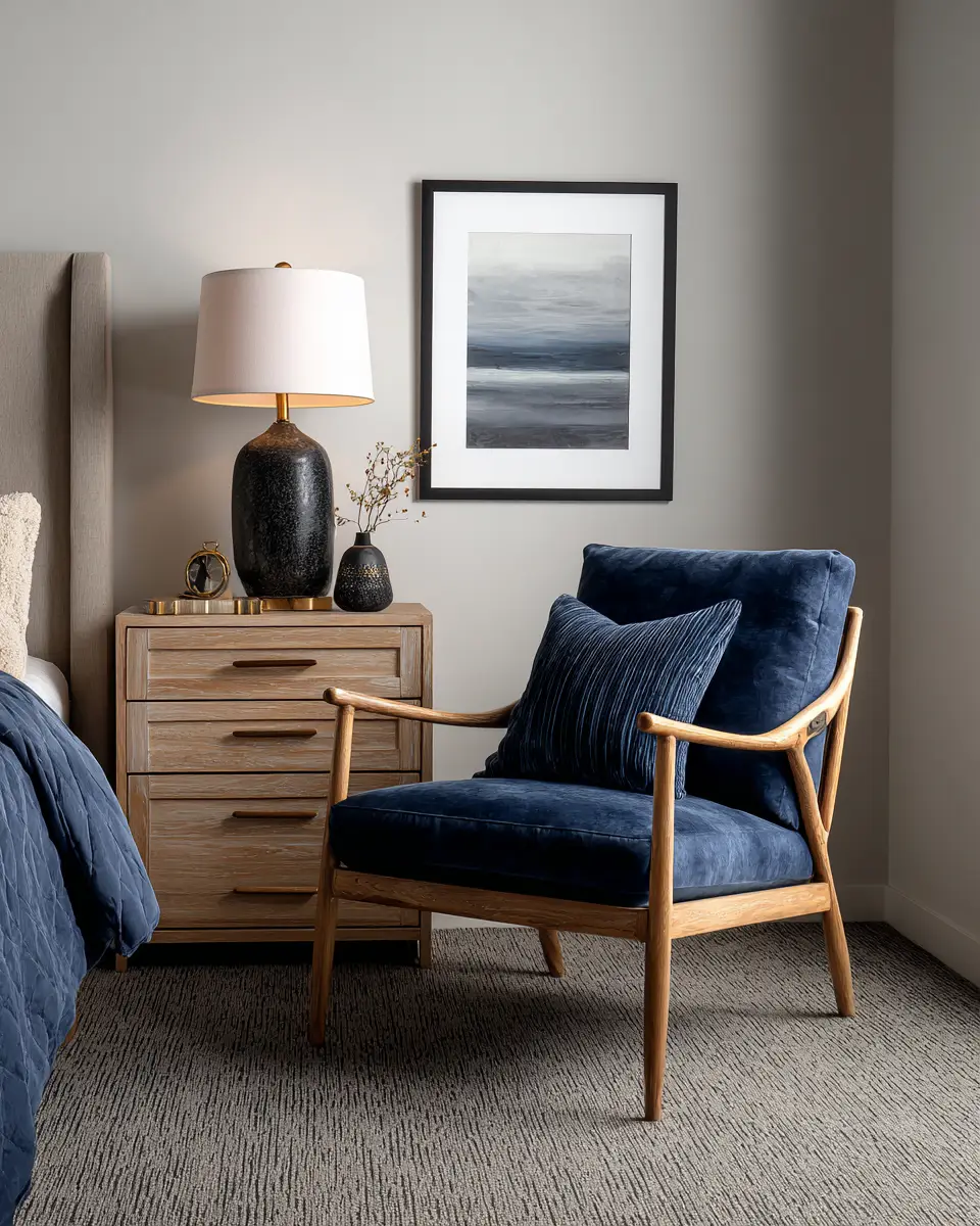 Navy Coastal Bedroom Decor Ideas