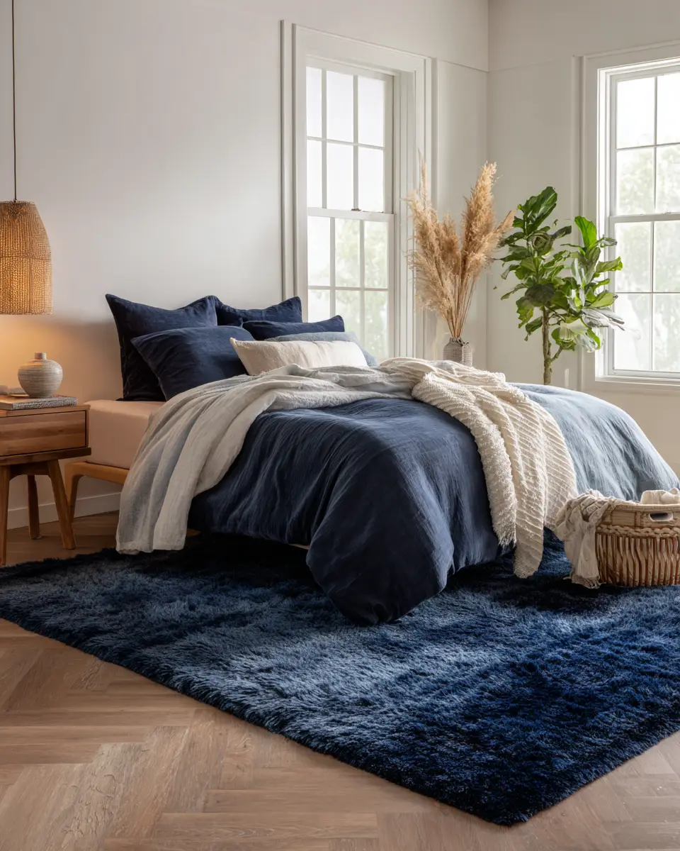 Navy Coastal Bedroom Decor Ideas