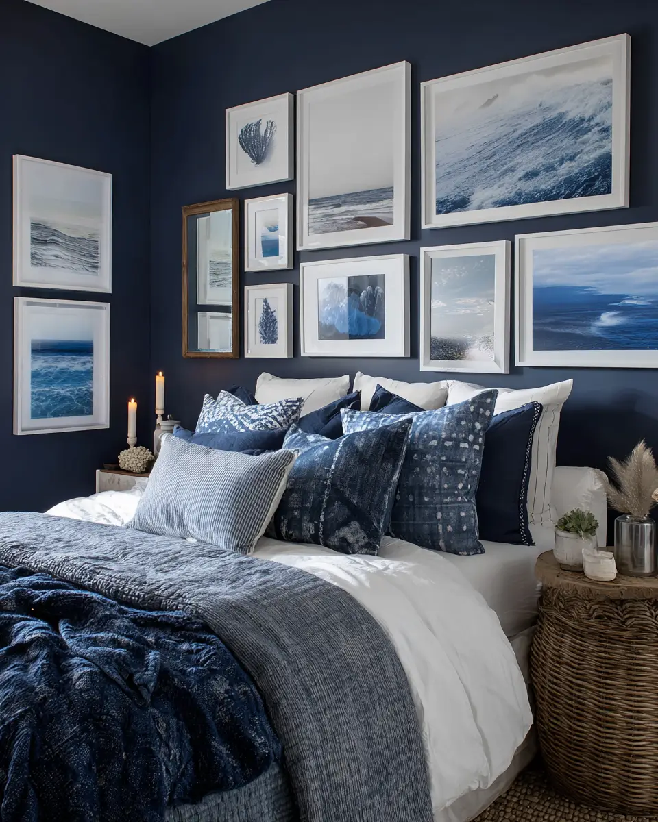 Navy Coastal Bedroom Decor Ideas