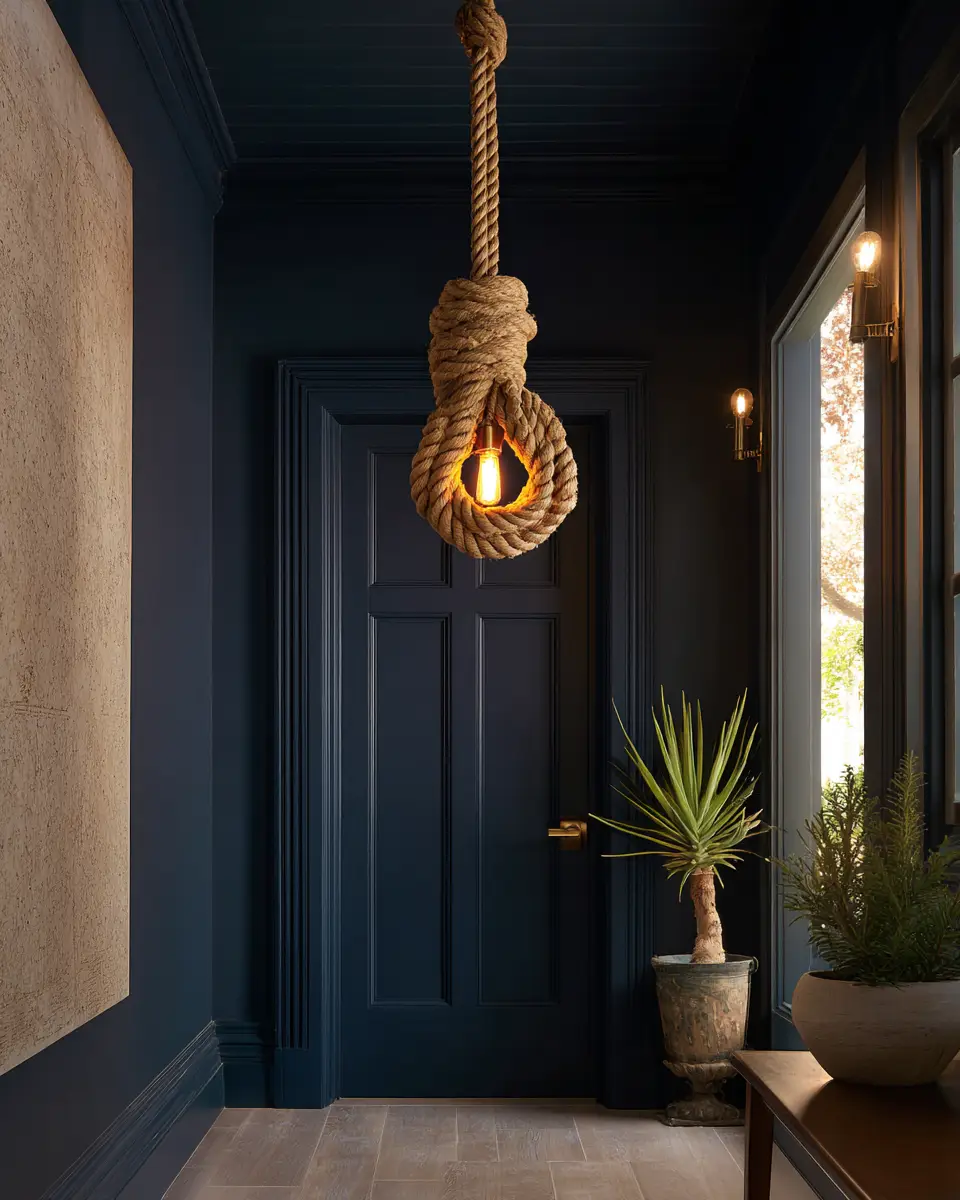 Navy Coastal Entryway Decor Ideas