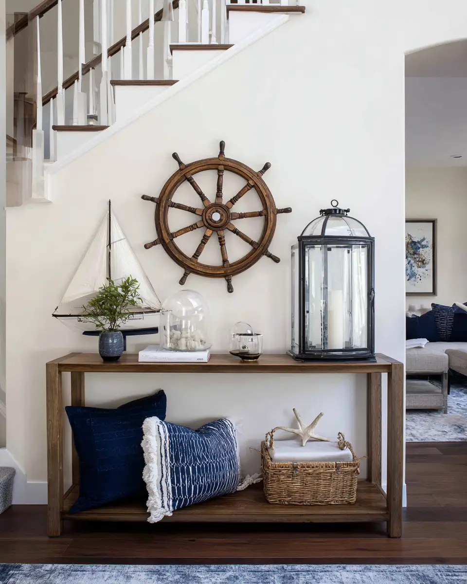 Navy Coastal Entryway Decor Ideas