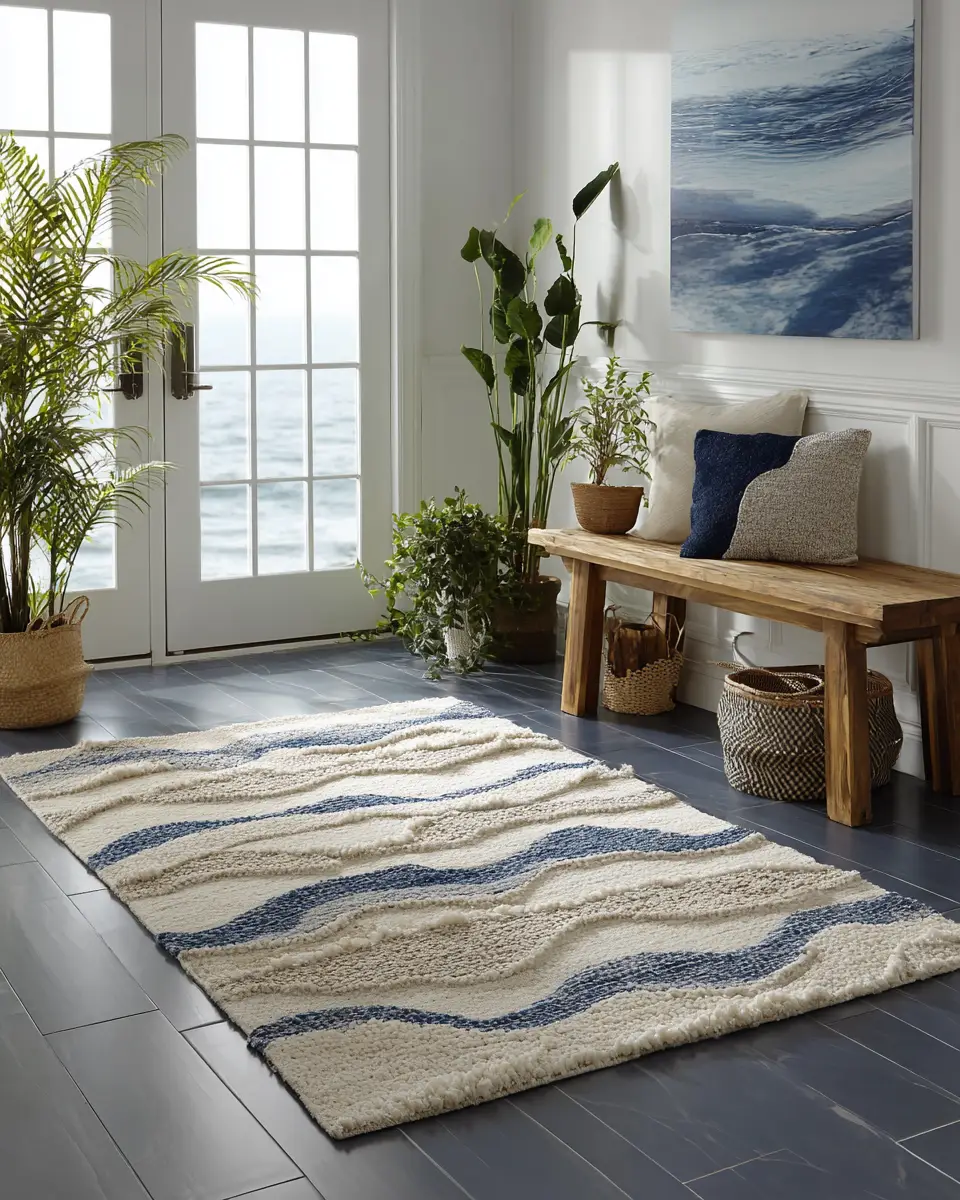 Navy Coastal Entryway Decor Ideas