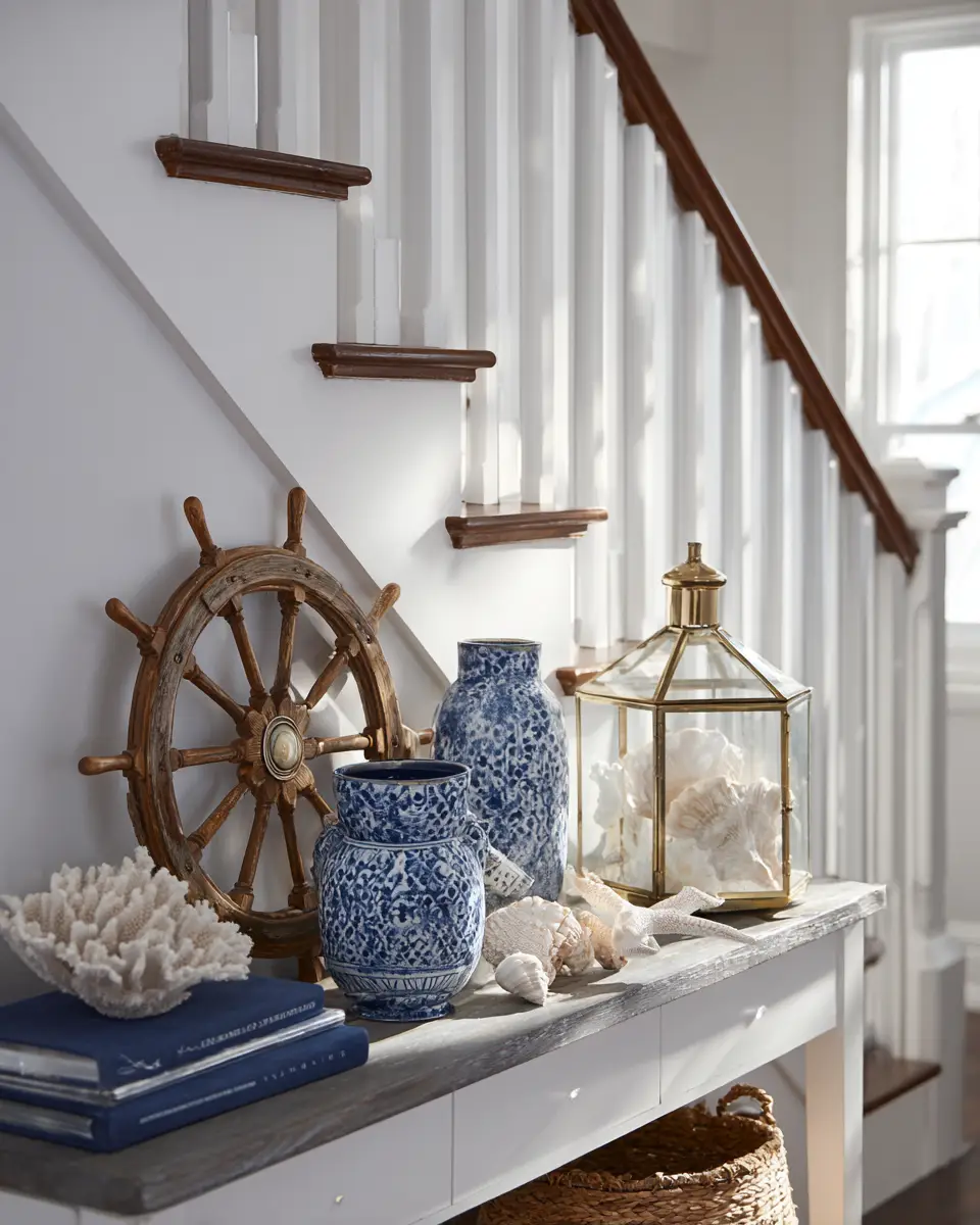 Navy Coastal Entryway Decor Ideas