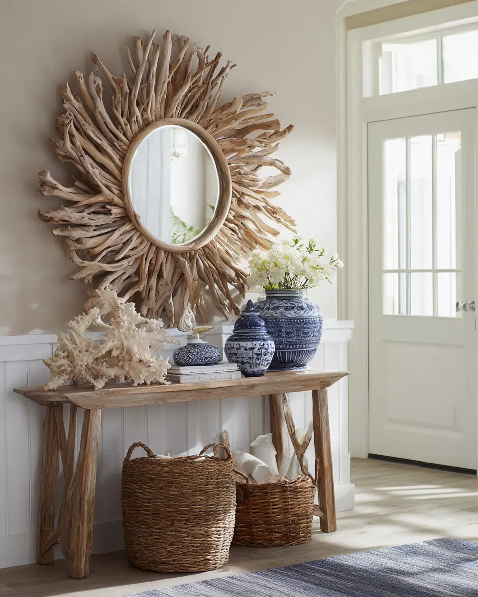 Navy Coastal Entryway Decor Ideas