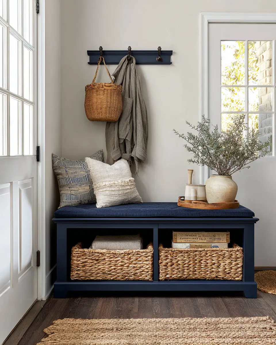 Navy Coastal Entryway Decor Ideas