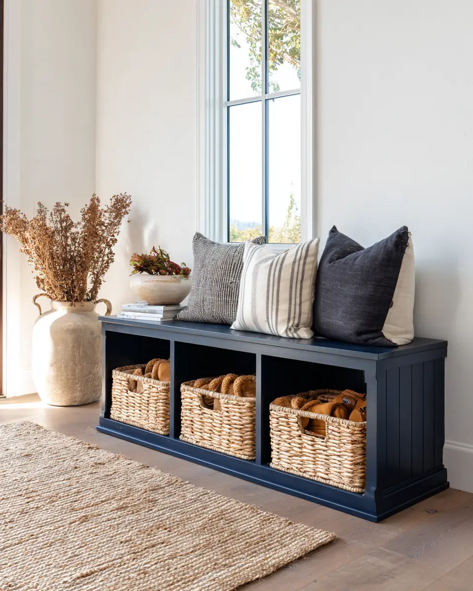 Navy Coastal Entryway Decor Ideas