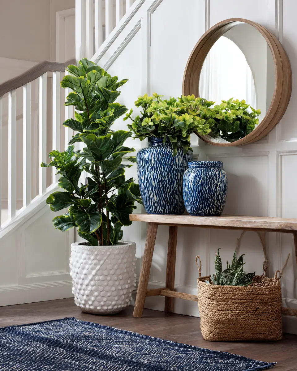 Navy Coastal Entryway Decor Ideas