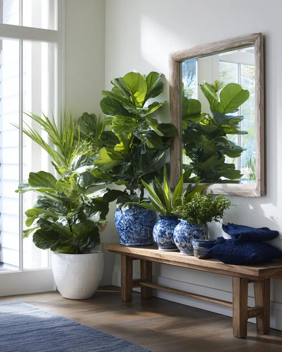 Navy Coastal Entryway Decor Ideas