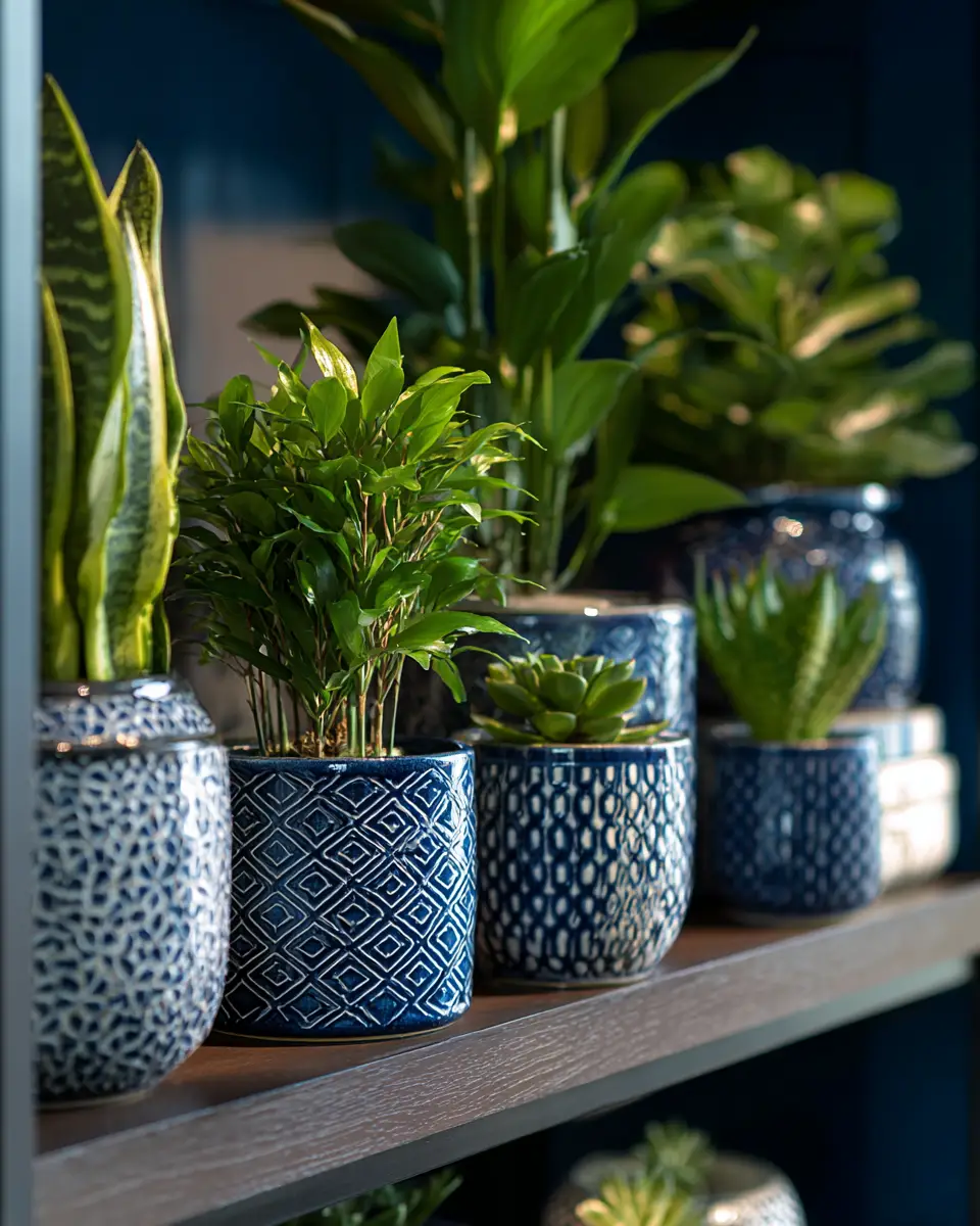 Navy Coastal Home Office Decor Ideas