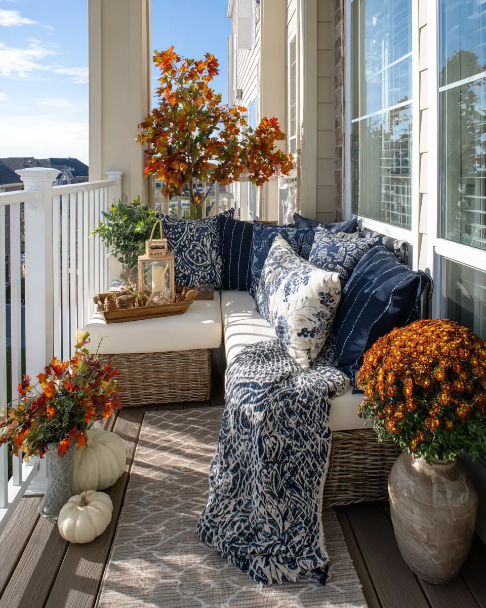 Navy Farmhouse Balcony Decor Ideas